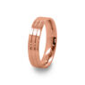 GWR2020 GWR2020 Gents Pattern Triple Polished rose Gold Wedding Ring