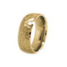 GWR2068 Gents Yellow Gold Hammered Effect Wedding Band