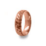 GWR2083 Gents Miter Cut Effect Wedding Ring Rose Gold