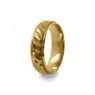 GWR2083 Gents Miter Cut Effect Yellow Gold Wedding Ring