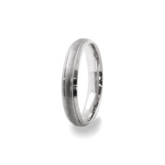GWR2084 Gents Middle Brushed Platinum Palladium Wedding Ring