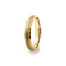 GWR2084 Gents Middle Brushed Yellow Gold Wedding Ring