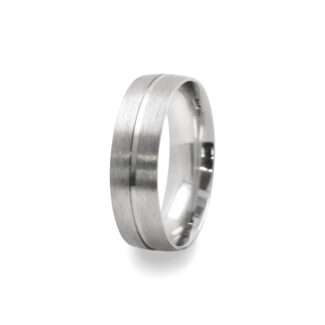 GWR2085 Gents Middle Cut Platinum Palladium Wedding Ring