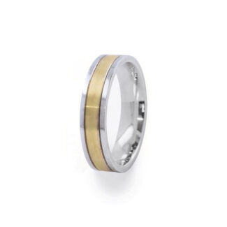 GWR3034 Gents 5mm 9k Yellow Gold Argent Wedding Ring