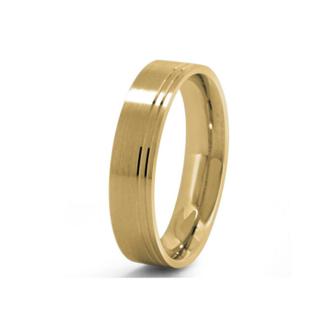 Matte-Gents-Wedding-Band-GWR2032-785x785 Yellow gold