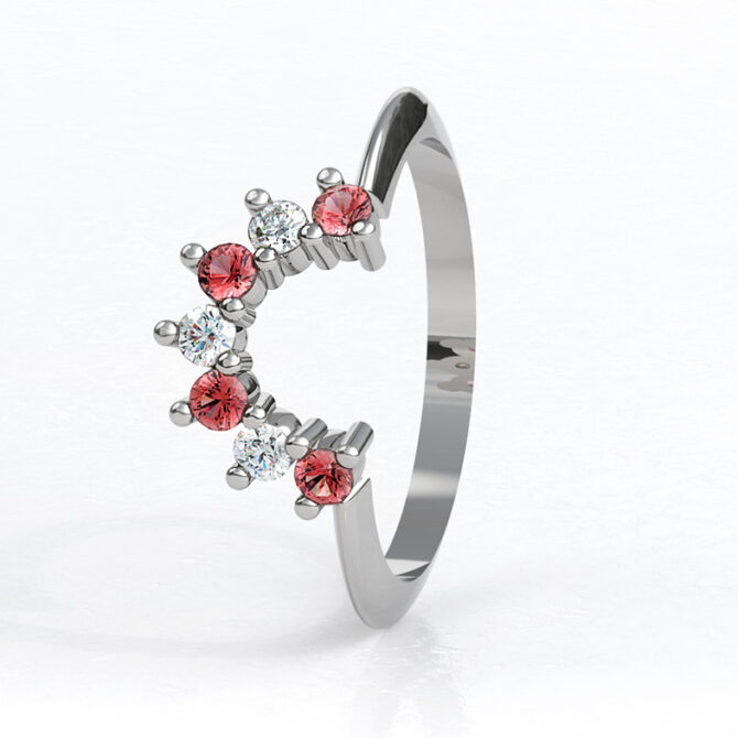 sb3317-0.35ct-lab-grown-ruby-and-diamond-curved-wedding-band-image-1