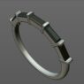 Custom Made Baguette Cut Wedding Ring SB3384 image 2