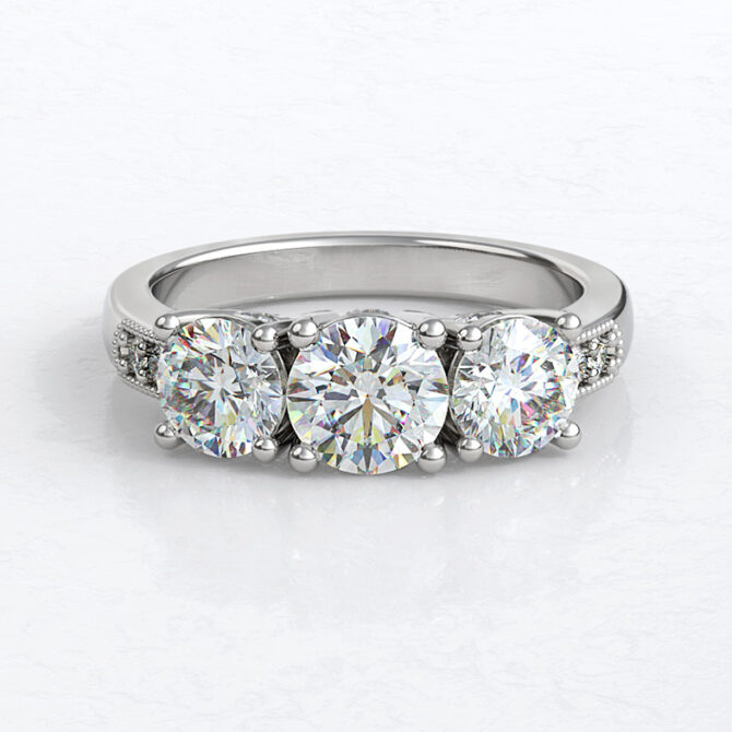 Custom Made Claw Set Wedding Ring SB3456 image 1
