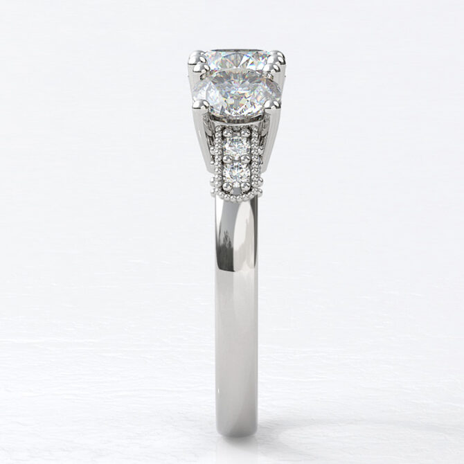 Custom Made Claw Set Wedding Ring SB3456 image 3
