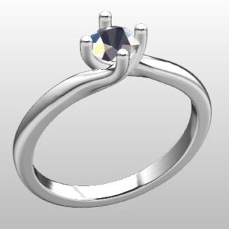 Custom Made Compass Style Round Cut Solitaire Engagement Ring SB3301 image 2