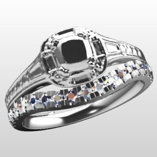 Custom Made Curved Wedding Ring SB3553 image 2