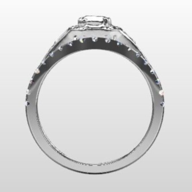 Custom Made Curved Wedding Ring SB3553 image 3