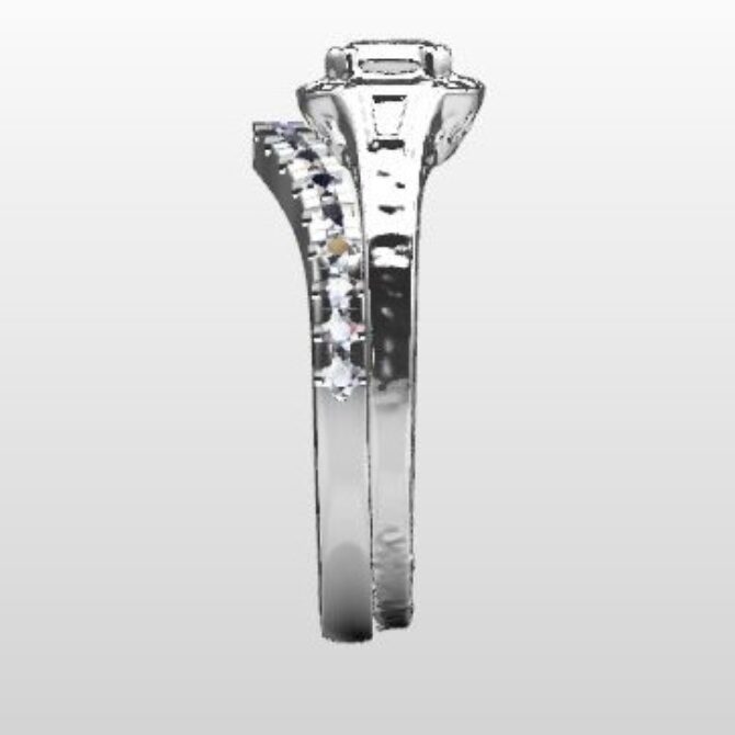 Custom Made Curved Wedding Ring SB3553 image 4
