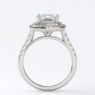 Custom Made Cushion Cut Side Stone Engagement Ring SB3744 image 2