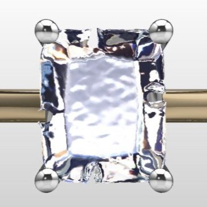 Custom Made Cushion Cut Solitaire Engagement Ring SB3333 image 1