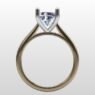 Custom Made Cushion Cut Solitaire Engagement Ring SB3333 image 3