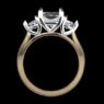 Custom Made Cushion Cut Three Stone Engagement Ring SB3737 image 3