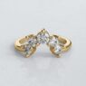 Custom Made Diamond Set Curved Wedding Ring SB3331 image 1