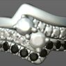 Custom Made Diamond Set Curved Wedding Ring SB3349 image 1