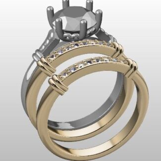 Custom Made Diamond Set Wedding Ring SB3393 image 2