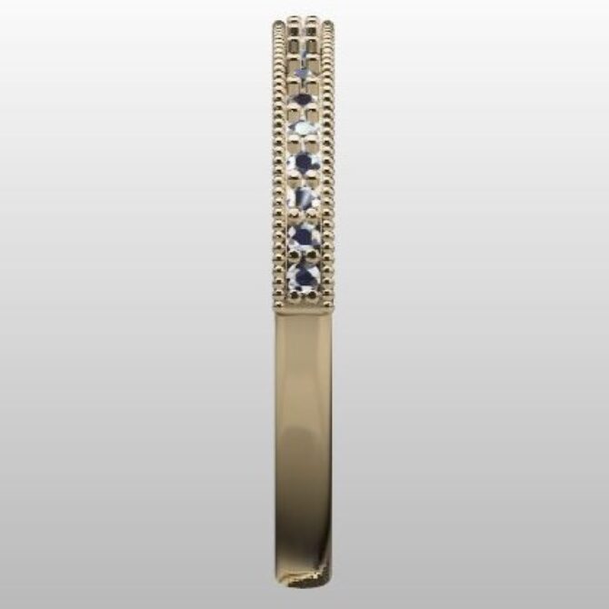 Custom Made Diamond Set Wedding Ring SB3403 image 4