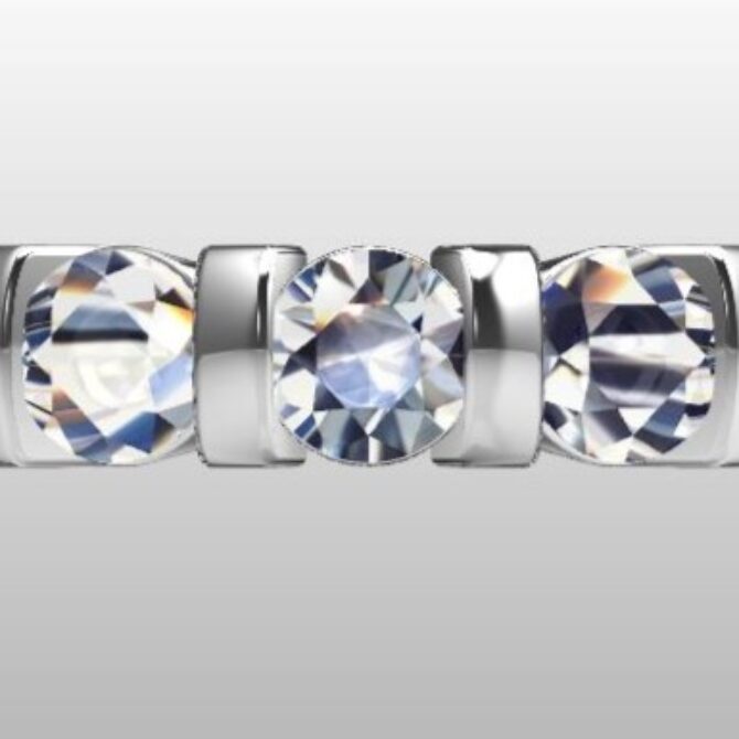 Custom Made Diamond Set Wedding Ring SB3432 image 1