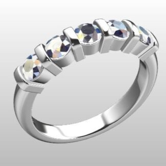 Custom Made Diamond Set Wedding Ring SB3432 image 2