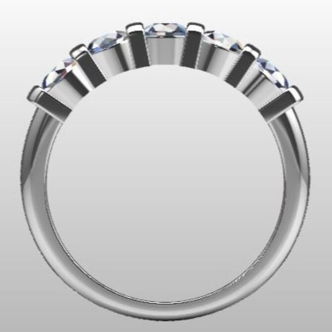 Custom Made Diamond Set Wedding Ring SB3432 image 3