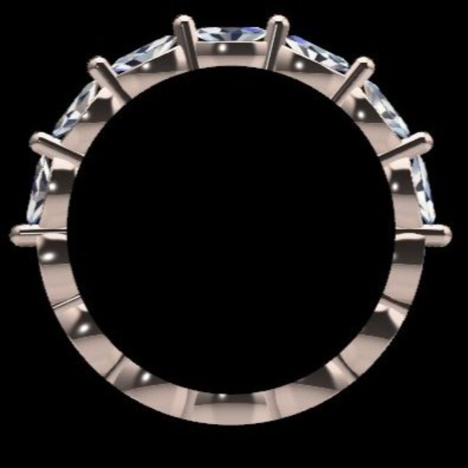 Custom Made Diamond Set Wedding Ring SB3506 image 3