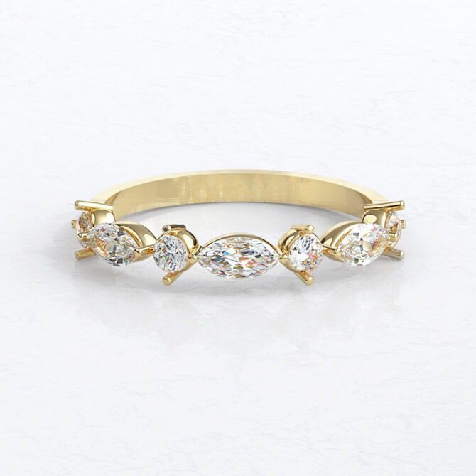 Custom Made Diamond Set Wedding Ring SB3508 image 2