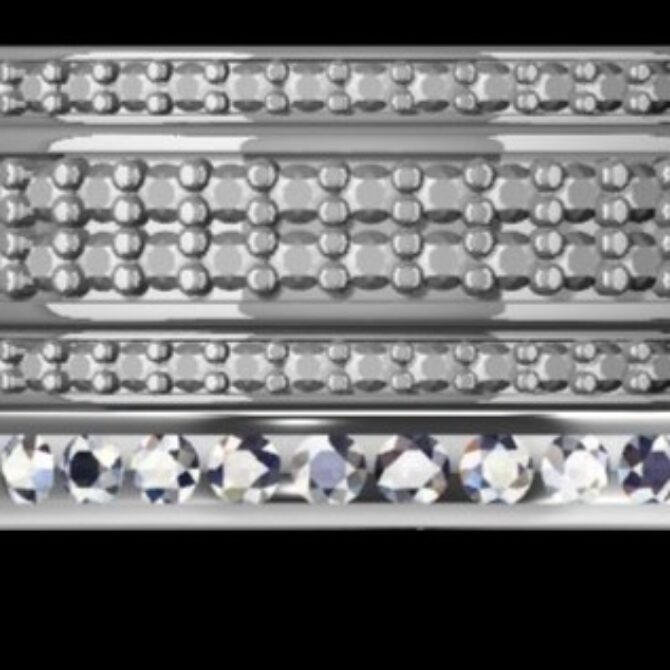 Custom Made Diamond Set Wedding Ring SB3534 image 1
