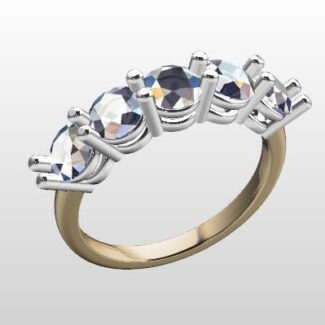 Custom Made Diamond Set Wedding Ring SB3551 image 2