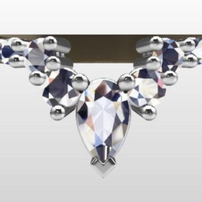 Custom Made Diamond Set Wedding Ring SB3577 image 1
