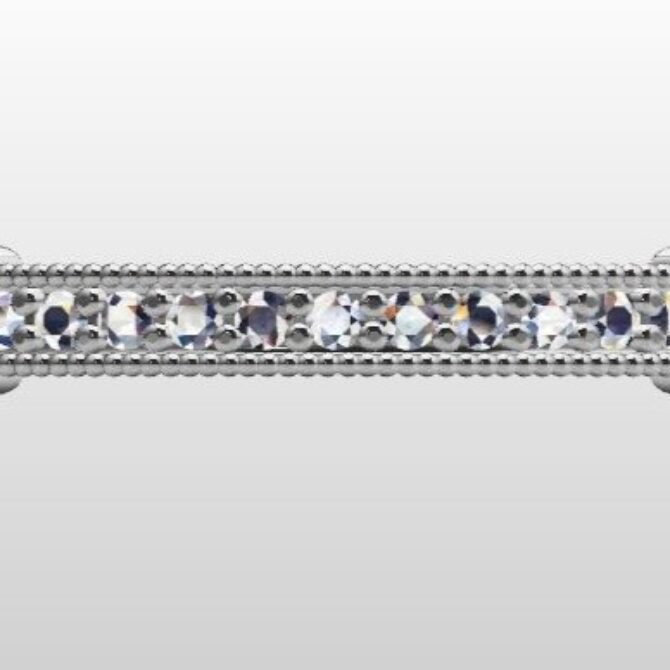 Custom Made Diamond Set Wedding Ring SB3701 image 1