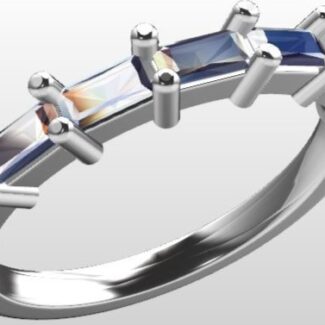 Custom Made Diamond Set Wedding Ring SB3702 image 2