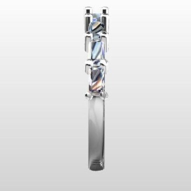 Custom Made Diamond Set Wedding Ring SB3702 image 4