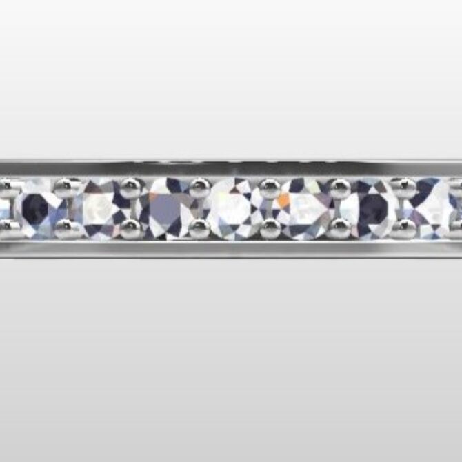 Custom Made Diamond Set Wedding Ring SB3710 image 1