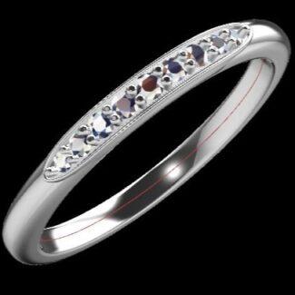 Custom Made Diamond Set Wedding Ring SB3716 image 2