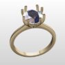 Custom Made Eight Claw Round Cut Solitaire Engagement Ring SB3601 image 2