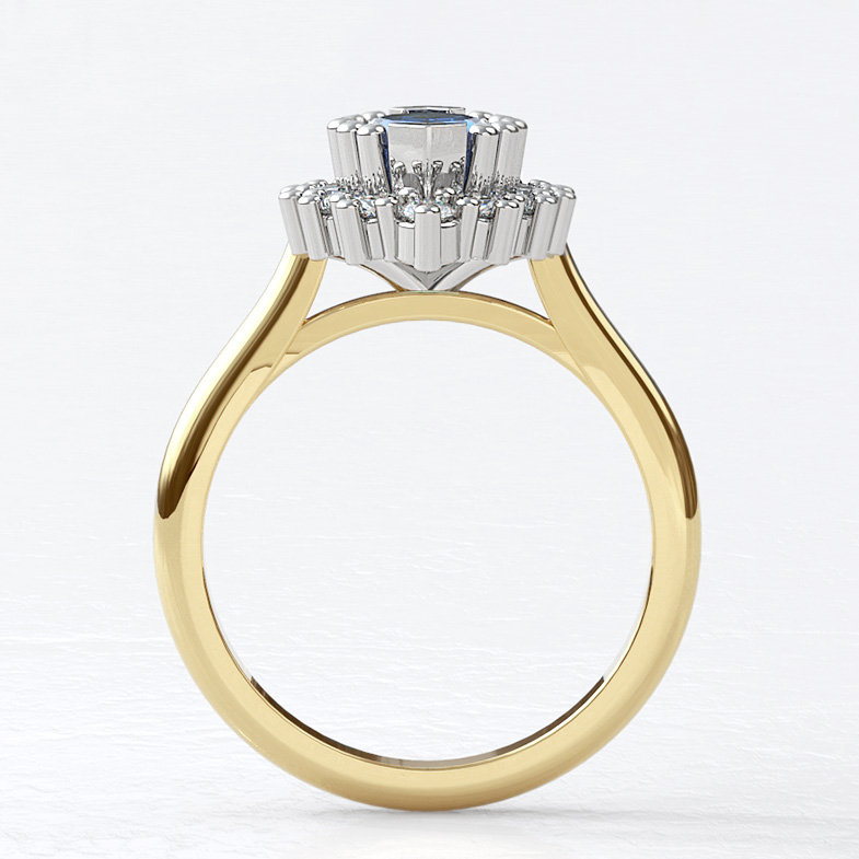 Bespoke Designed Halo Engagement Ring SB3923 V2