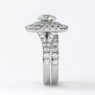 Custom Made Round Cut Double Halo Engagement Ring and Wedding Ring SB3464 image 2