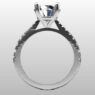 Custom Made Round Cut Side Stone Engagement Ring SB3394 image 3