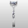 Custom Made Round Cut Side Stone Engagement Ring SB3394 image 4