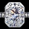 Custom Made Side Stone Engagement RIng SB3312 image 1