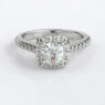 Custom Made Side Stone Engagement Ring SB3599 image 1