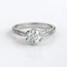 Custom Made Side Stone Engagement Ring SB3693 image 3