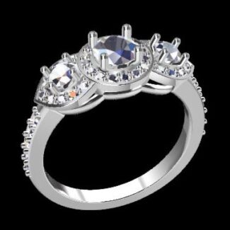 Custom Made Side Stone SB3392 image 2