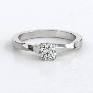 Custom Made Side Stone Twisted Band Engagement Ring SB3412 no stones image 1