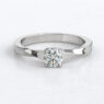 Custom Made Side Stone Twisted Band Engagement Ring SB3412 no stones image 1