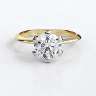 Custom Made Six Claw Engagement Ring SB3372 image 1